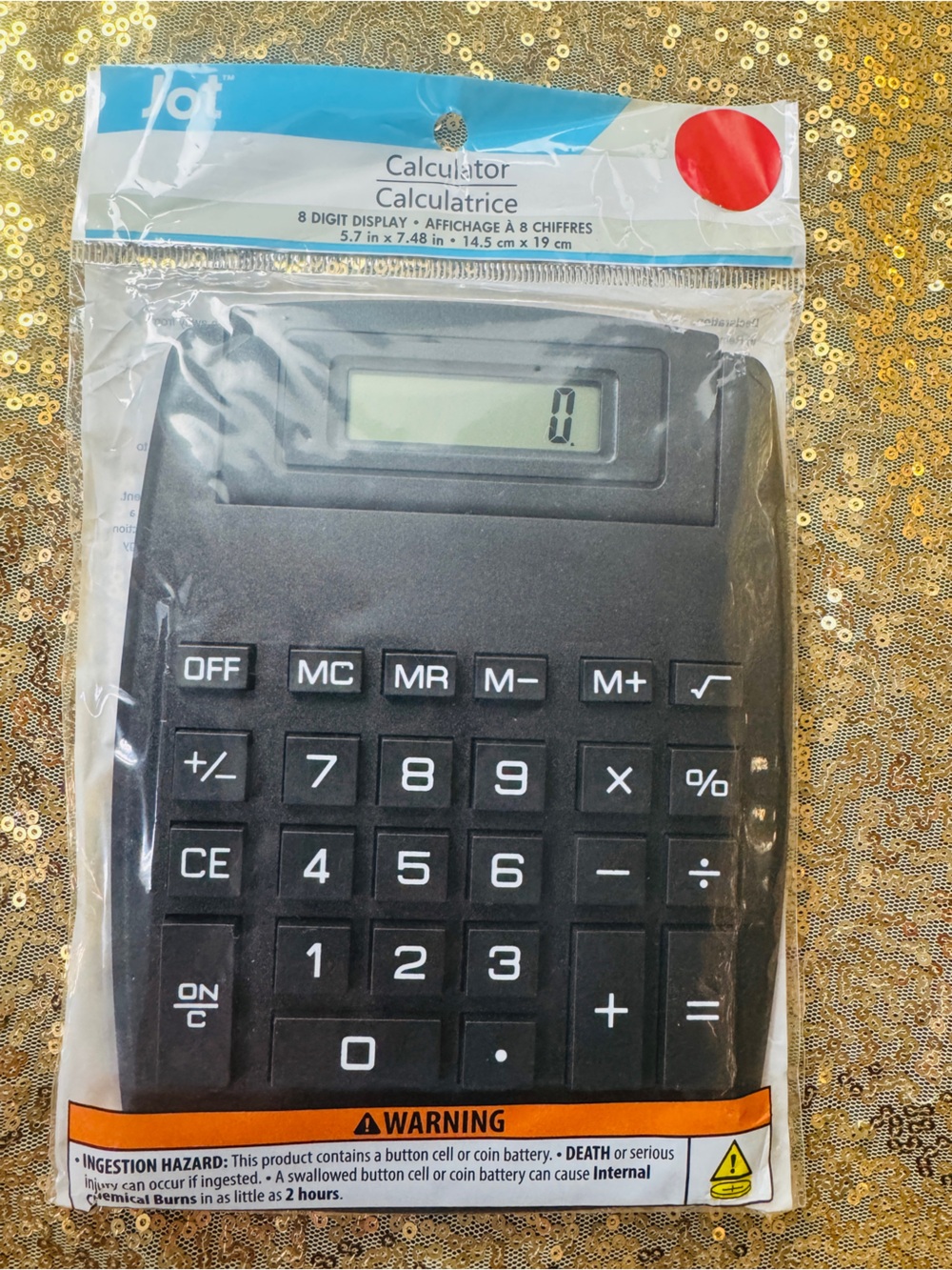Jot Desktop Calculator - Large Button 8 Digit Display Brand New Sealed